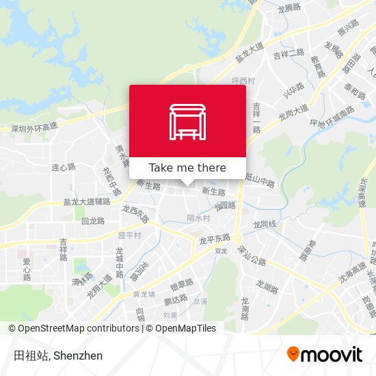 田祖站 map