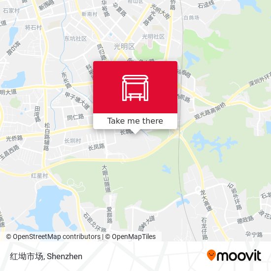 红坳市场 map