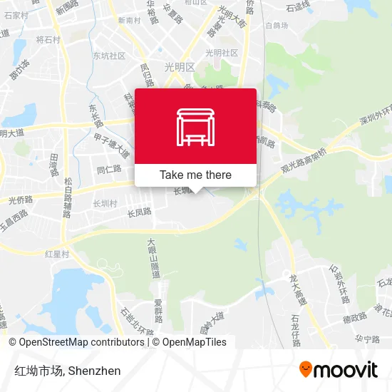红坳市场 map