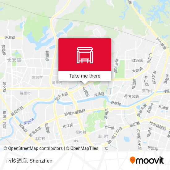 南岭酒店 map