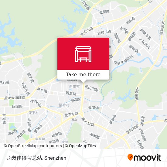 龙岗佳得宝总站 map