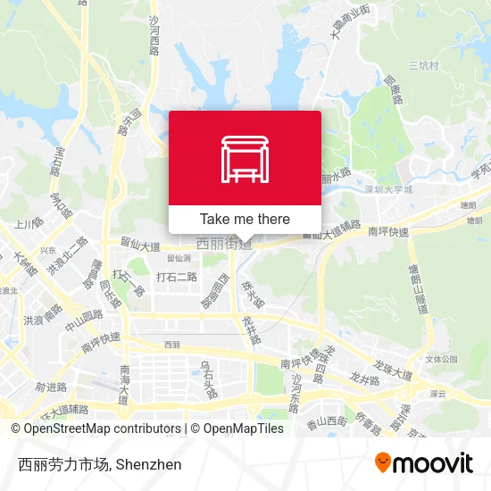 西丽劳力市场 map