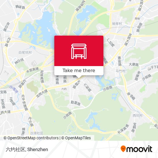 六约社区 map
