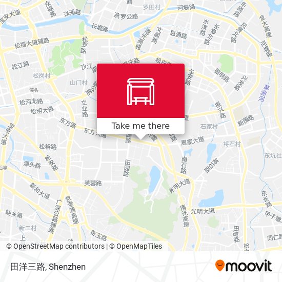田洋三路 map