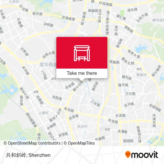 共和斜岭 map