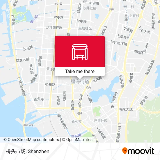 桥头市场 map