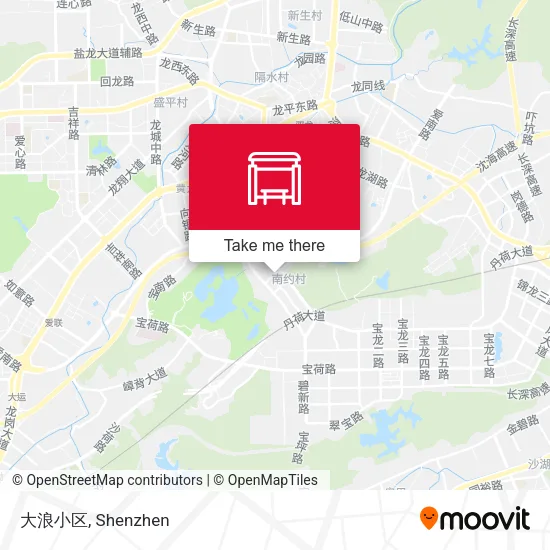 大浪小区 map
