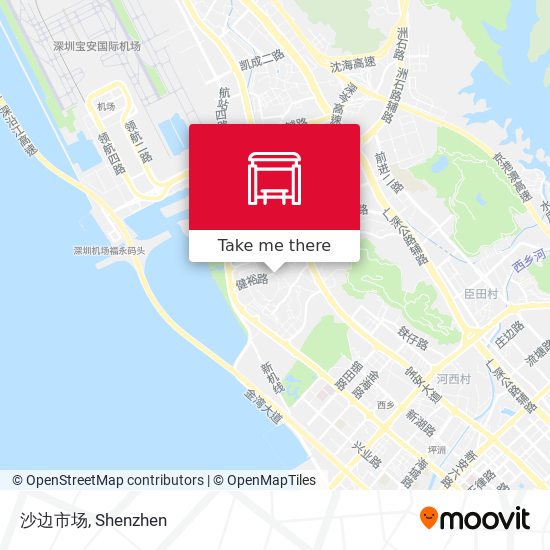 沙边市场 map