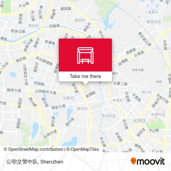 公明交警中队 map