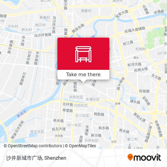 沙井新城市广场 map