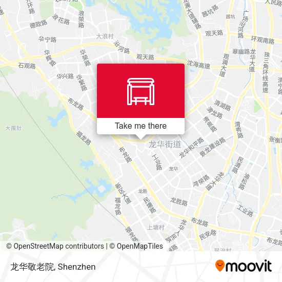 龙华敬老院 map