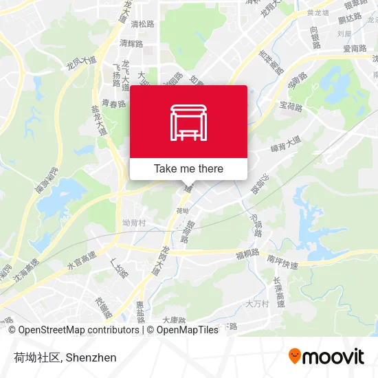 荷坳社区 map