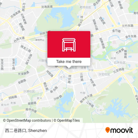 西二巷路口 map
