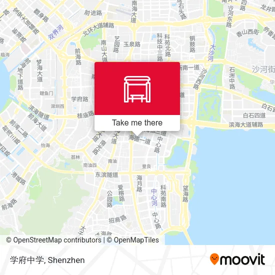 学府中学 map