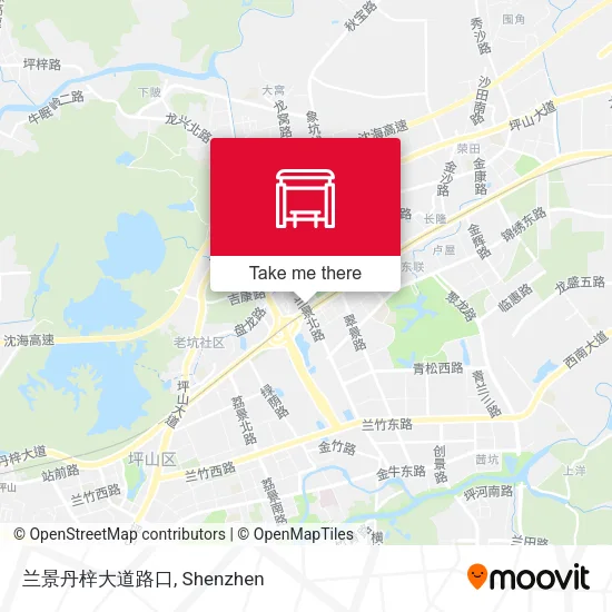 兰景丹梓大道路口 map