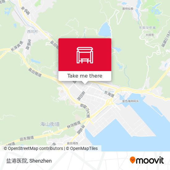 盐港医院 map