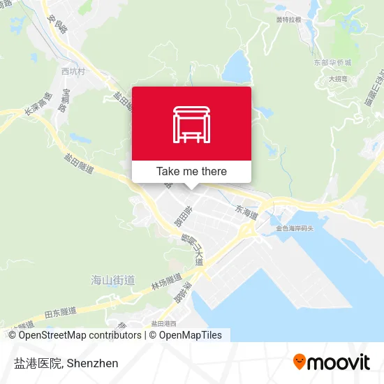 盐港医院 map
