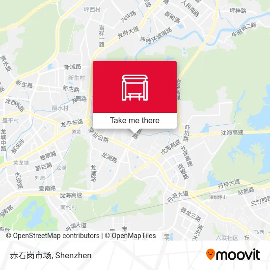 赤石岗市场 map