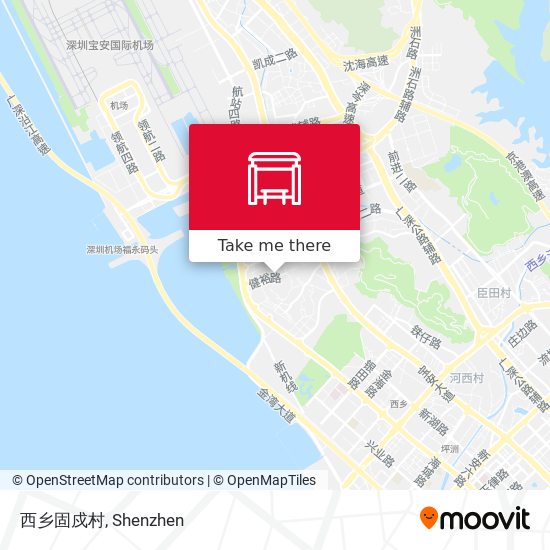 西乡固戍村 map
