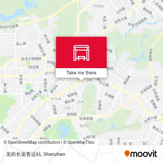 龙岗长途客运站 map
