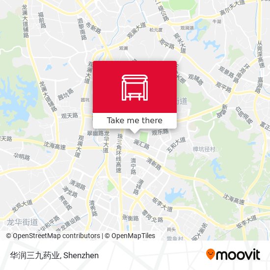 华润三九药业 map