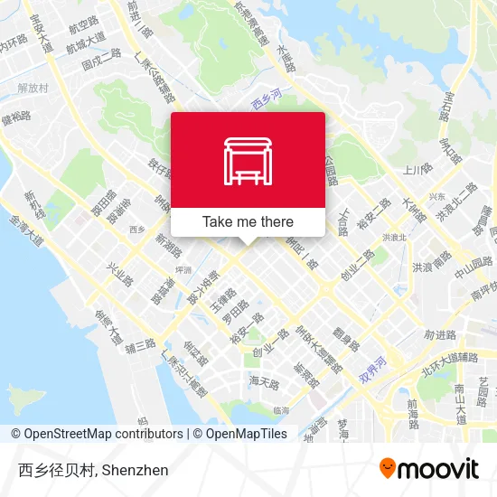 西乡径贝村 map