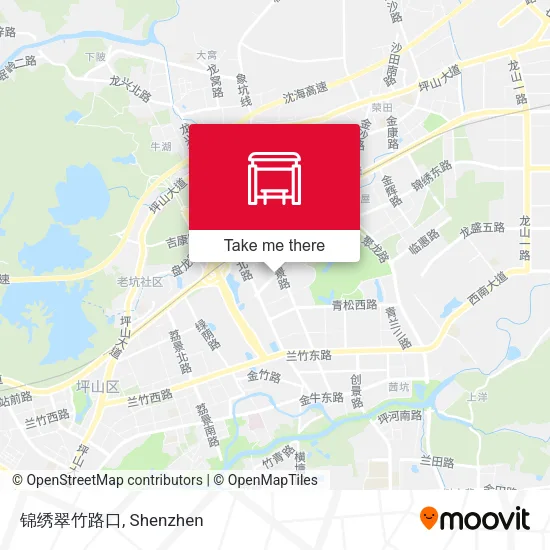 锦绣翠竹路口 map