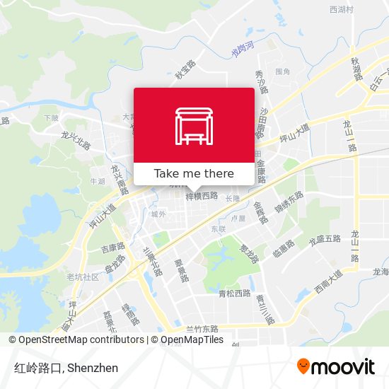 红岭路口 map