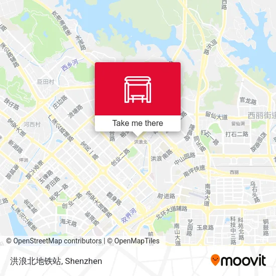 洪浪北地铁站 map