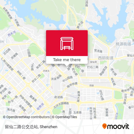 留仙二路公交总站 map