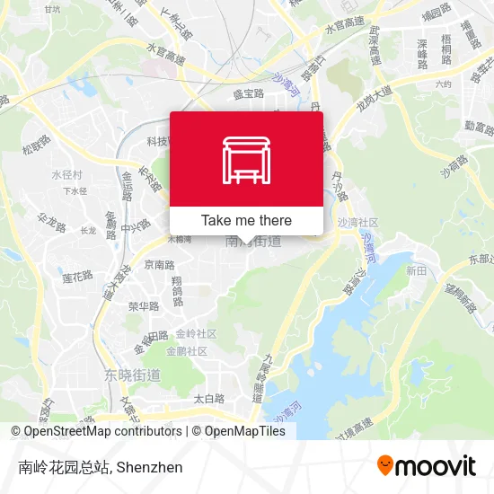 南岭花园总站 map