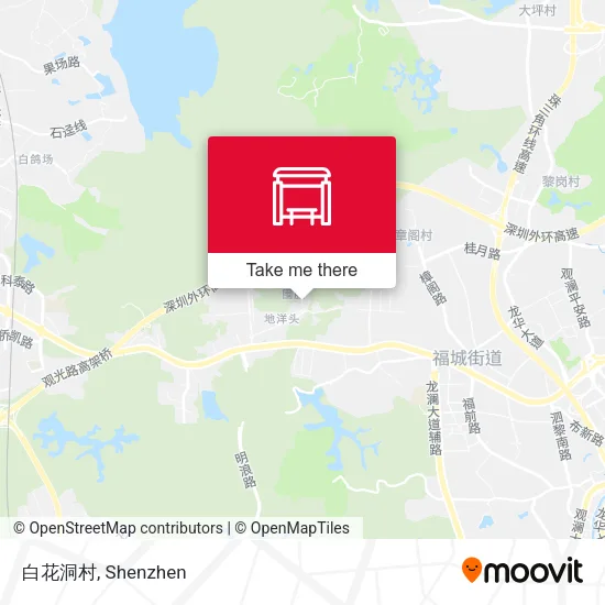 白花洞村 map