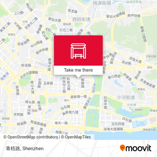 青梧路 map