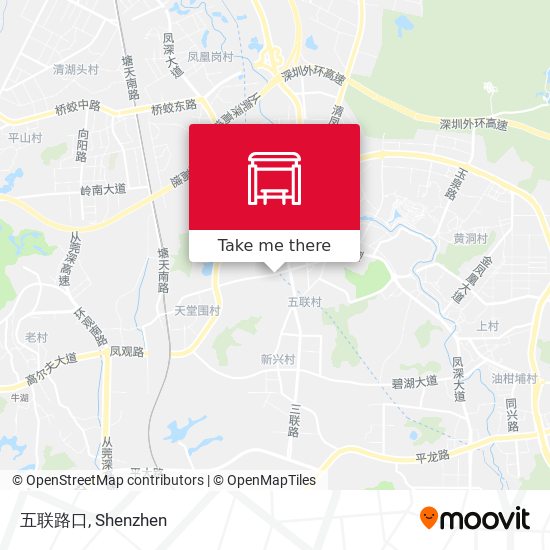 五联路口 map