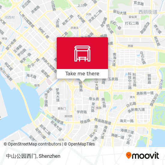 中山公园西门 map