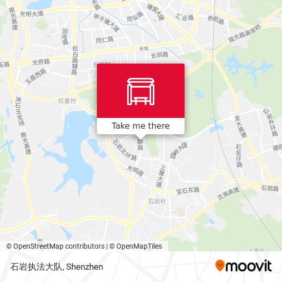 石岩执法大队 map