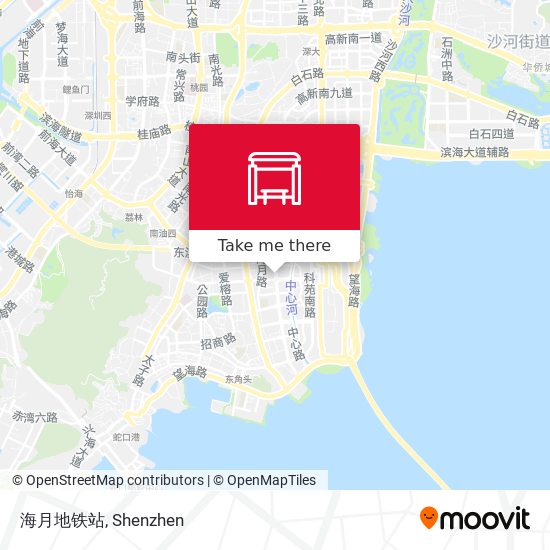 海月地铁站 map