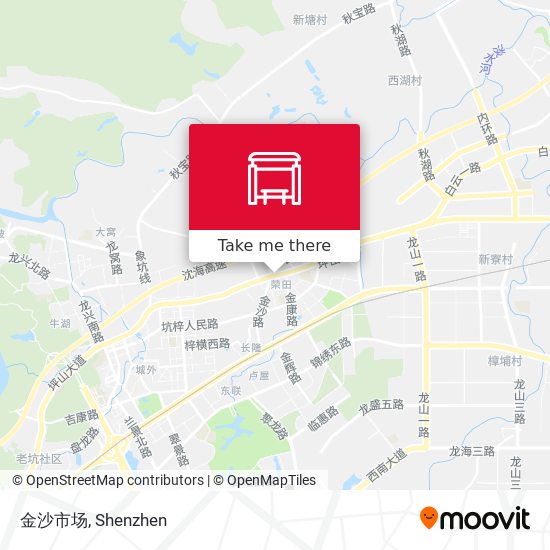 金沙市场 map