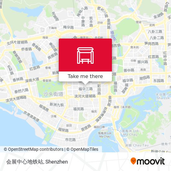 会展中心地铁站 map