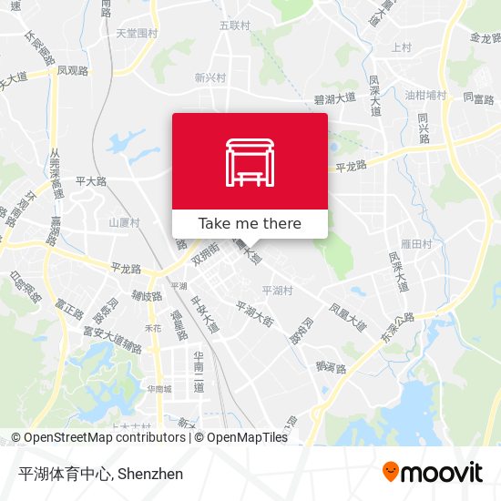 平湖体育中心 map