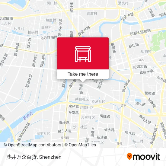 沙井万众百货 map