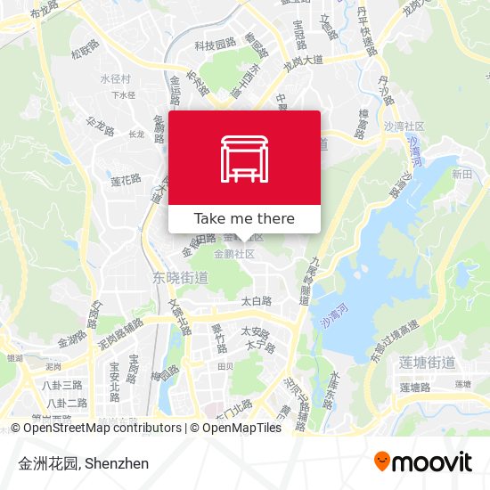 金洲花园 map