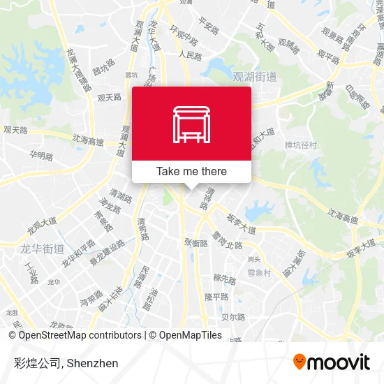 彩煌公司 map