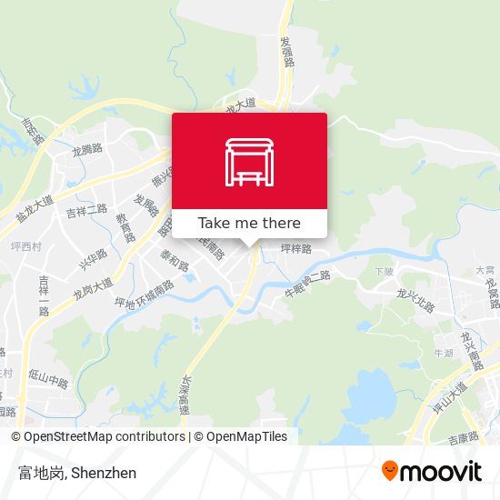 富地岗 map