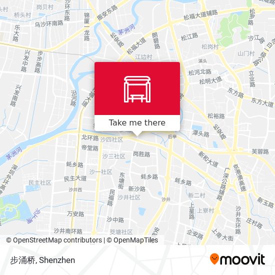 步涌桥 map
