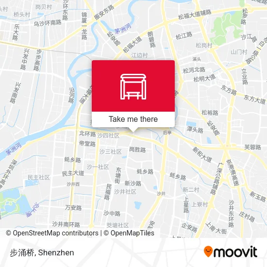 步涌桥 map