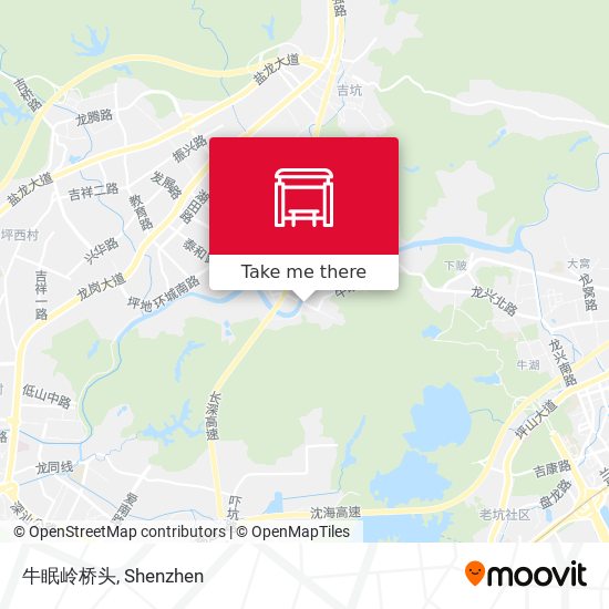 牛眠岭桥头 map