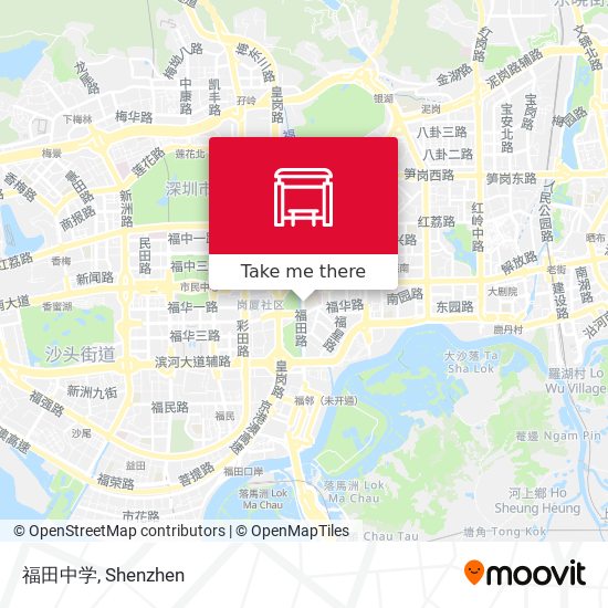 福田中学 map