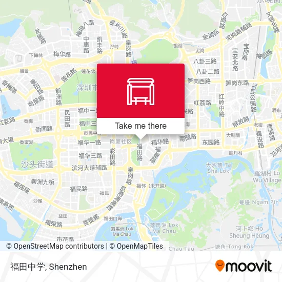 福田中学 map