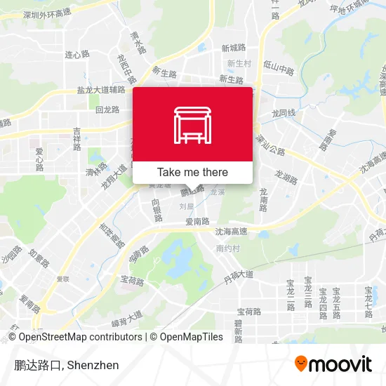 鹏达路口 map